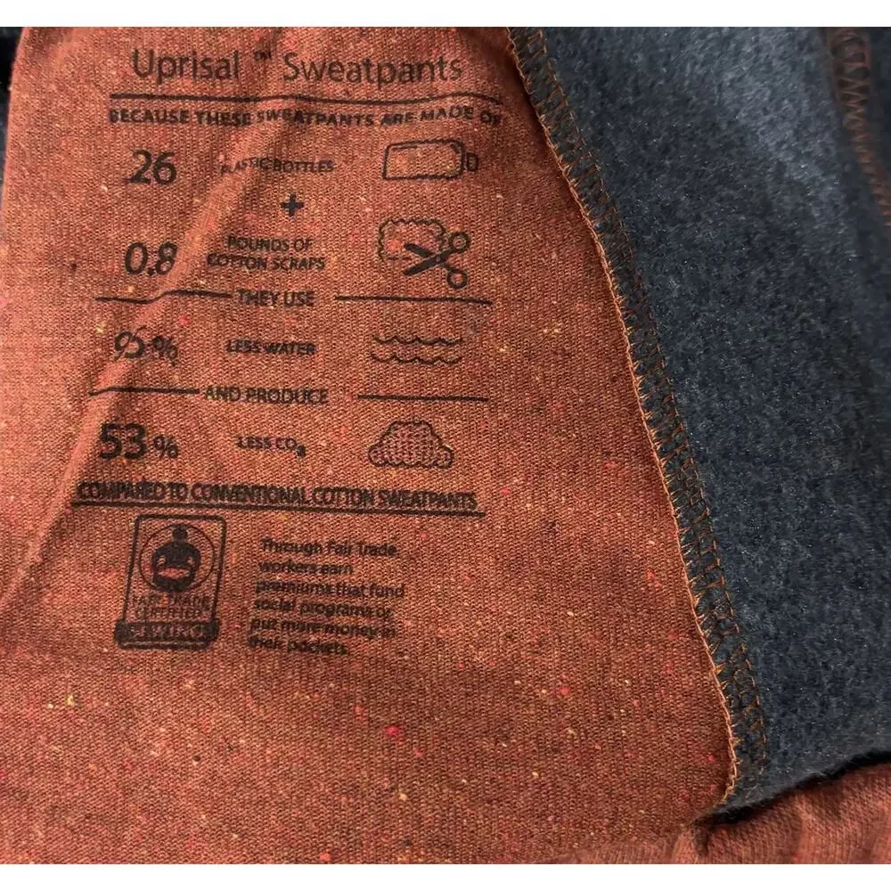 Patagonia Men's Fitz Roy Icon Uprisal Sweatpants Sisu Brown Burnt Orange Large
